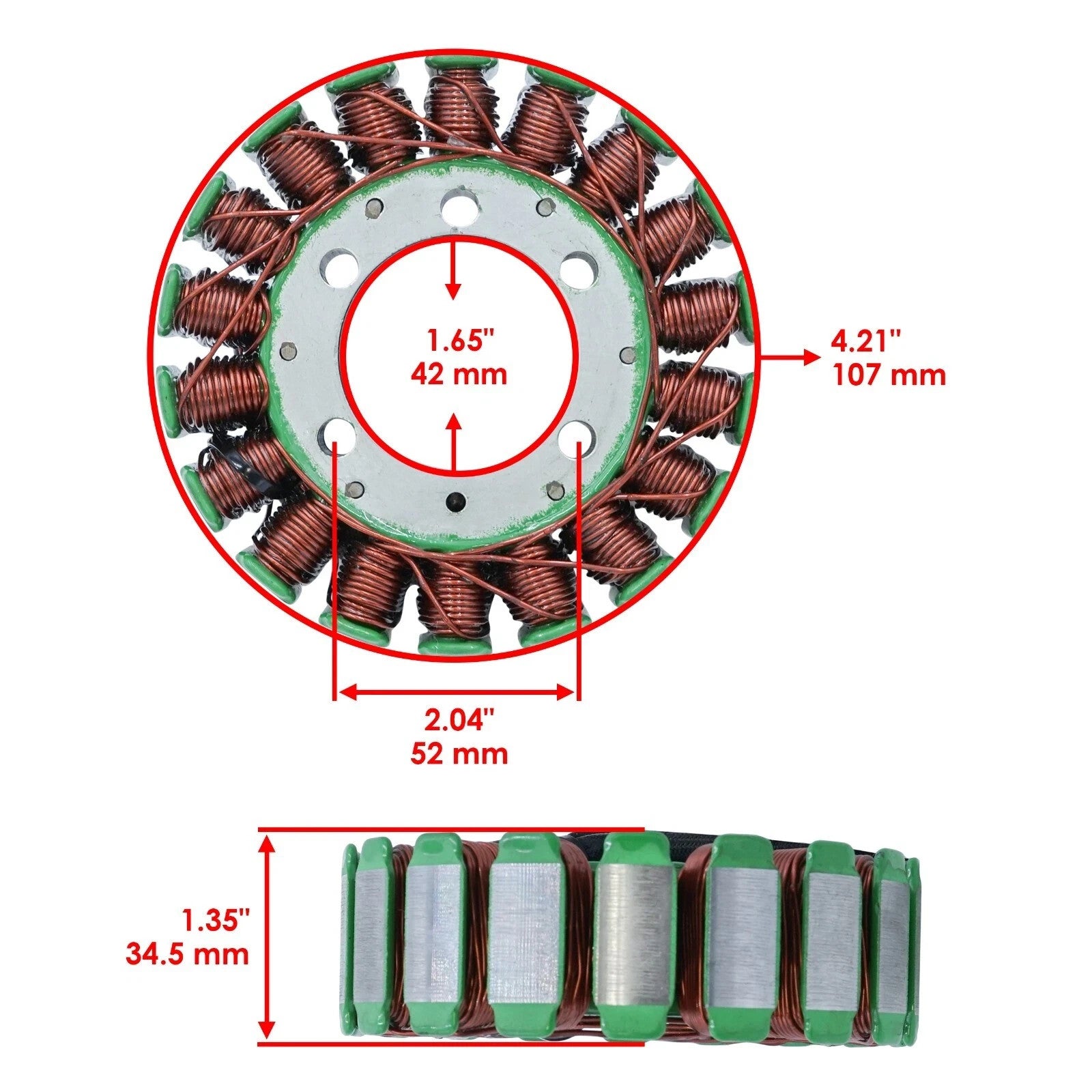 Stator & Regulator Rectifier W/Pulse Pickup Coil for Honda CBR900RR 1993-1995