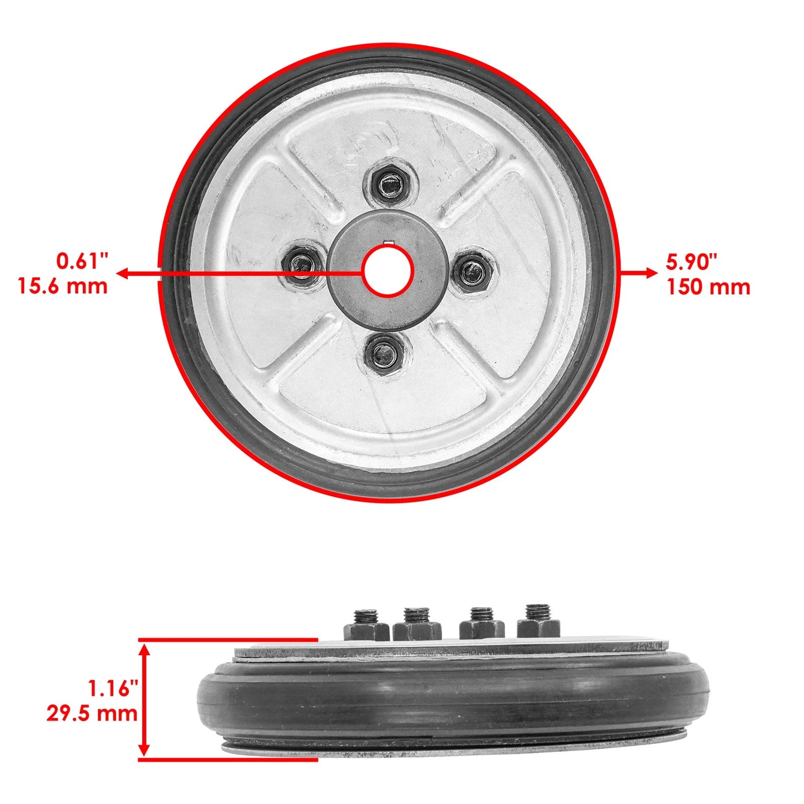Caltric Clutch Drive Disc For Snapper 3317524BVE (7800787) 7600136YP