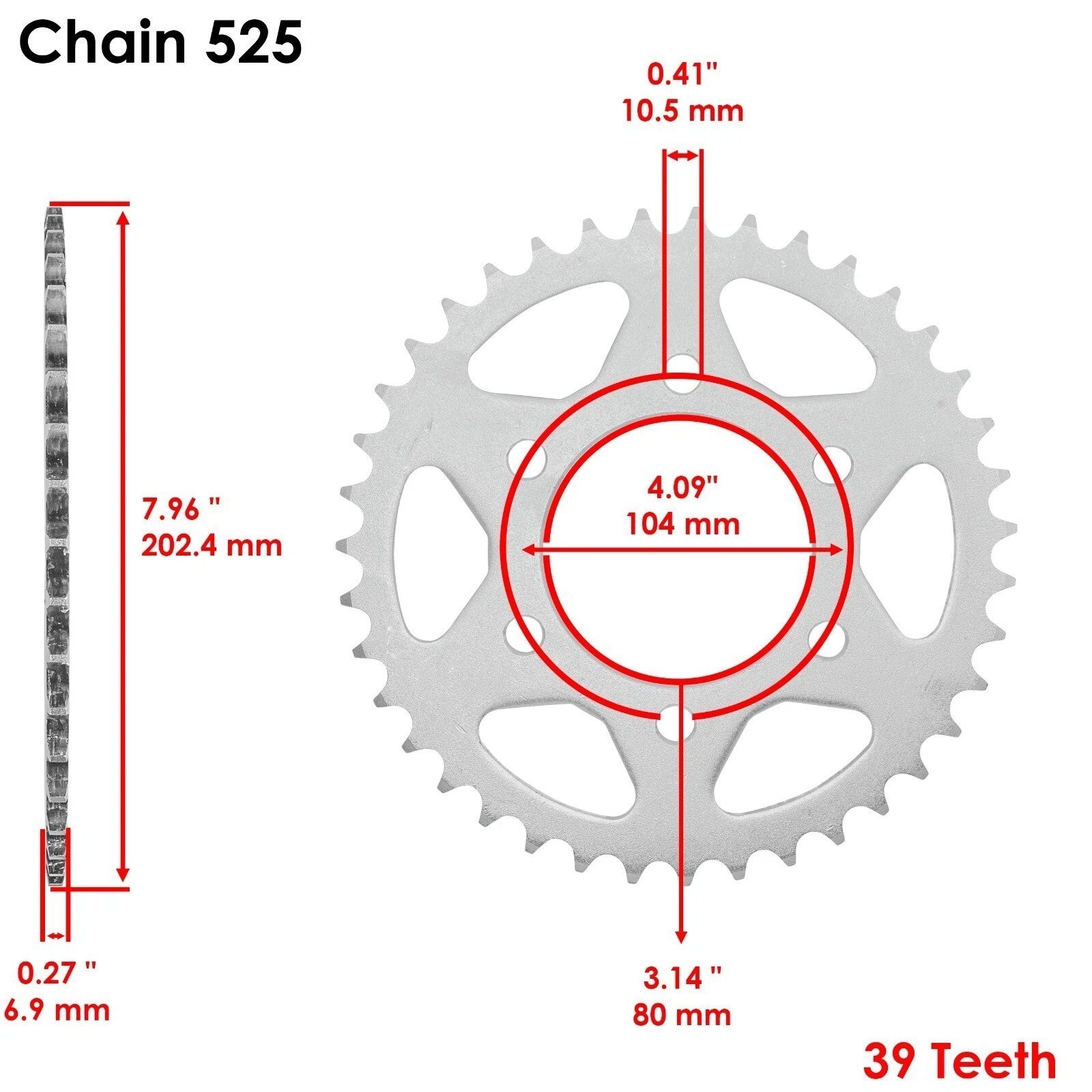 Black Drive Chain And Sprocket Kit for Kawasaki Ninja ZX-10R ZX1000C 2004 2005