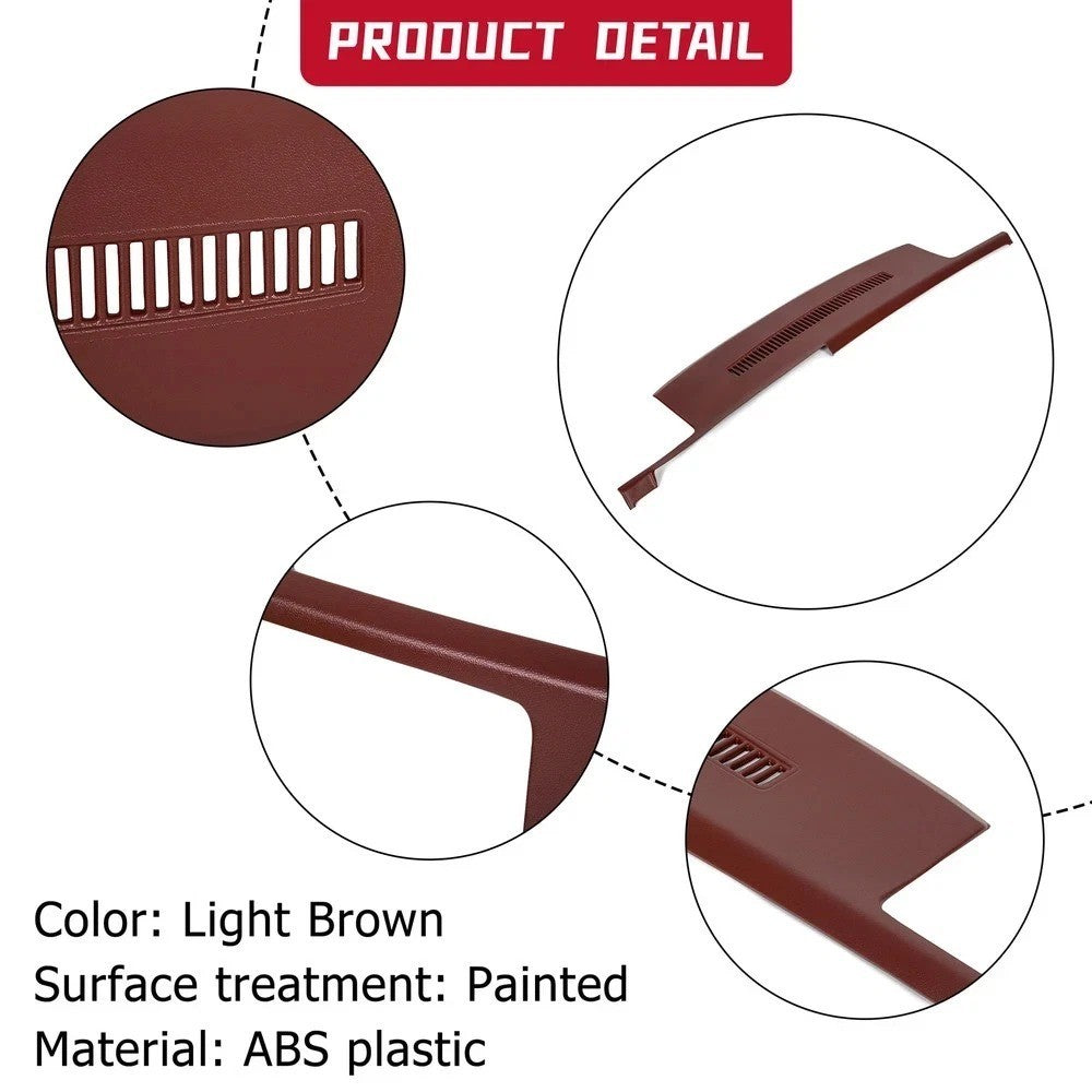 Molded Dash Cover Overlay For 88-94 Chevy GMC Sierra Silverado C1500 in GARNET
