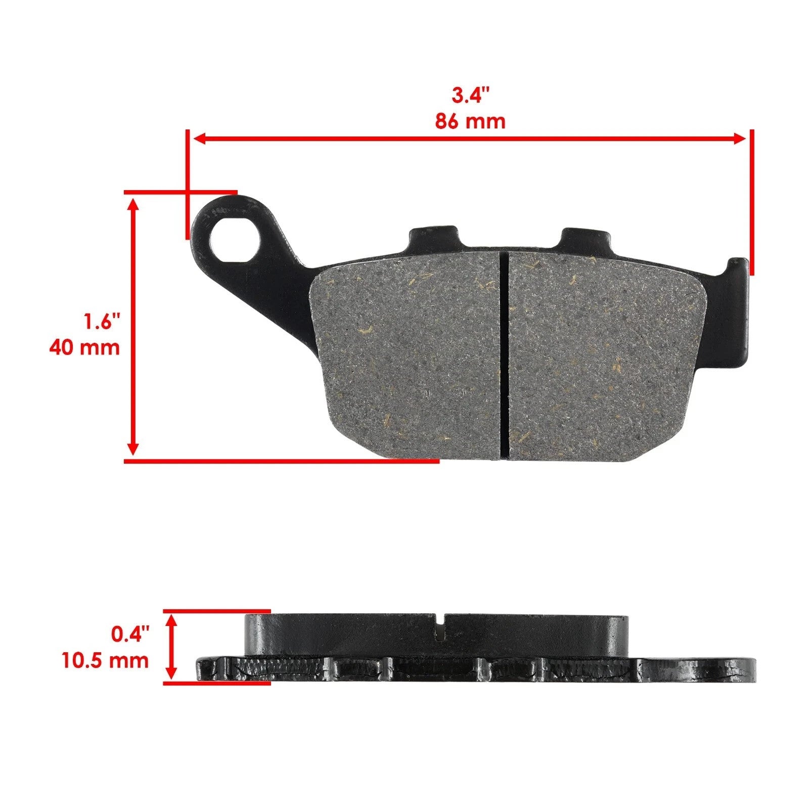 Front Rear Brake Pads for Yamaha FZ6R FZ600R 2009 2010 2011 Front Rear