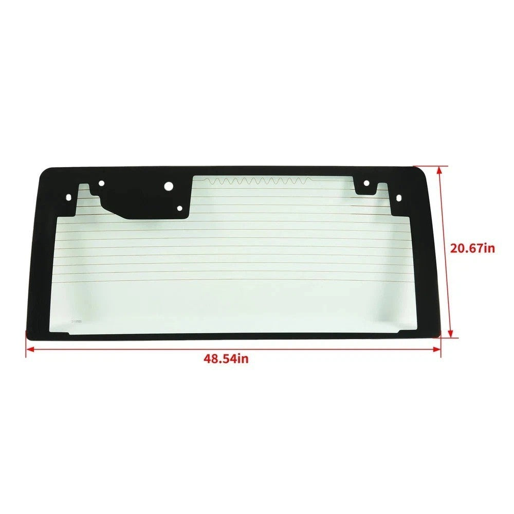 Rear Window Tempered Glass For Jeep Wrangler JK 2011-17 Back Heated Light Green