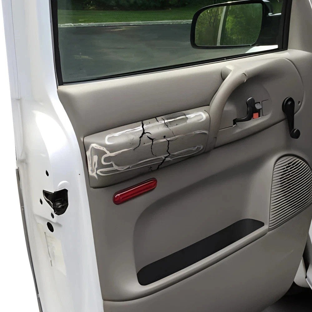 For 1996-2005 ASTRO SAFARI Gray Door Panel Armrest PAIR Repair Caps Covers ABS