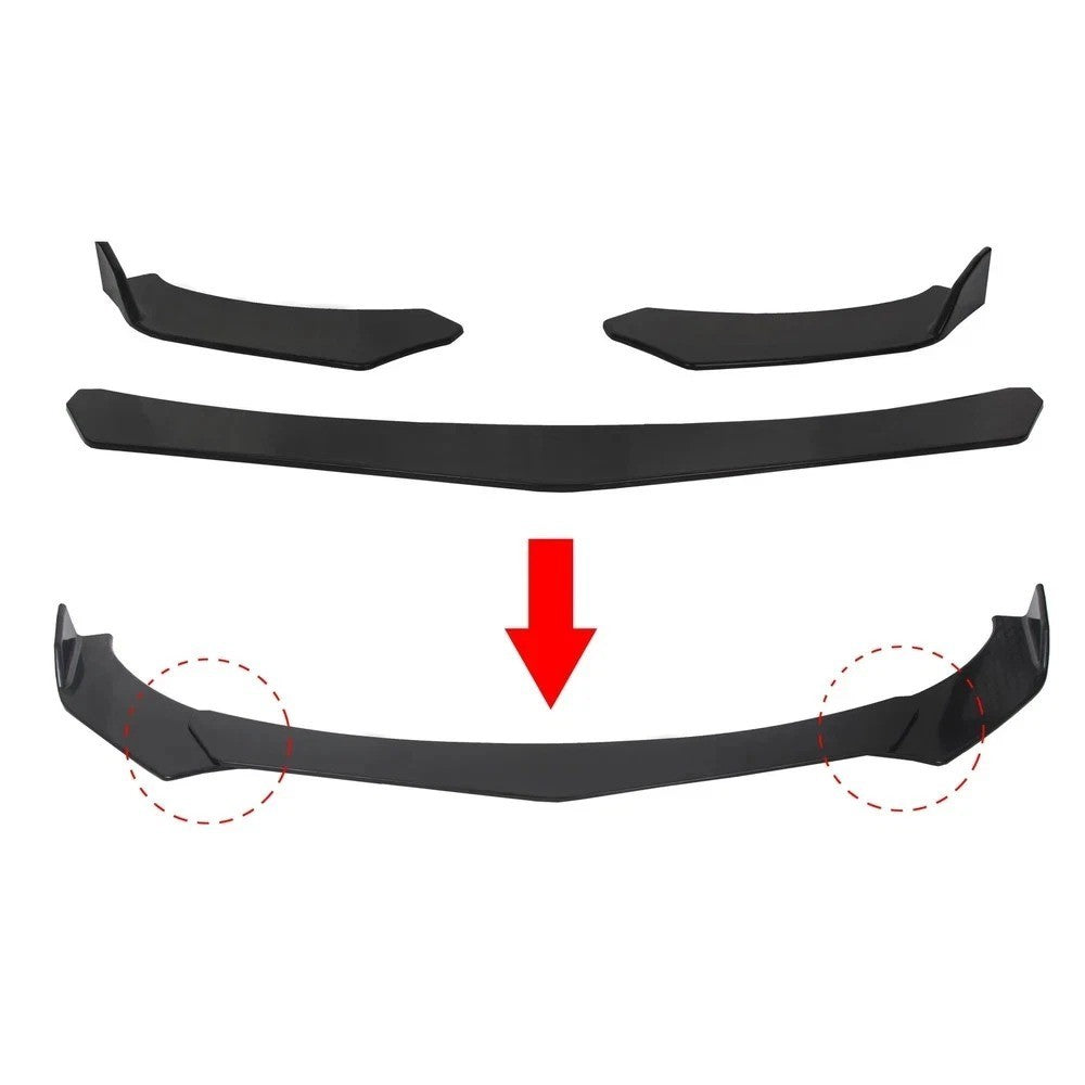 Front Bumper Lip Spoiler Splitter Body Kit Diffuser For 2015-2020 Subaru WRX STI