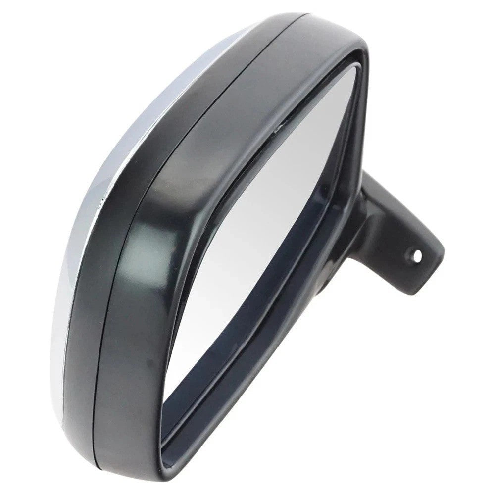 Manual Side View Mirrors Chrome & Black Left & Right Pair Set for F-Series Truck