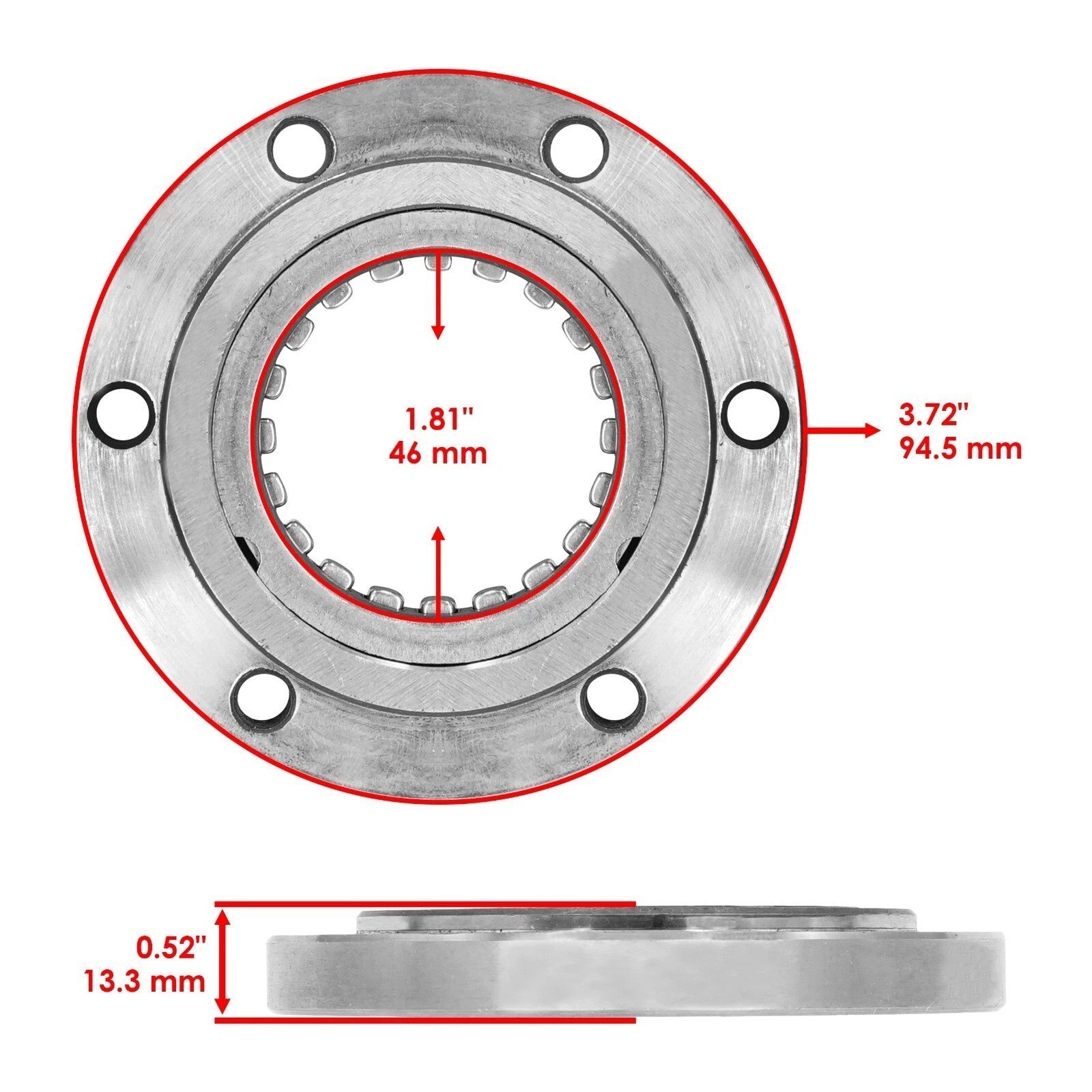 Starter Clutch One Way Bearing Sprag W/ Gasket for Arctic Cat 300 4X4 1998-2005