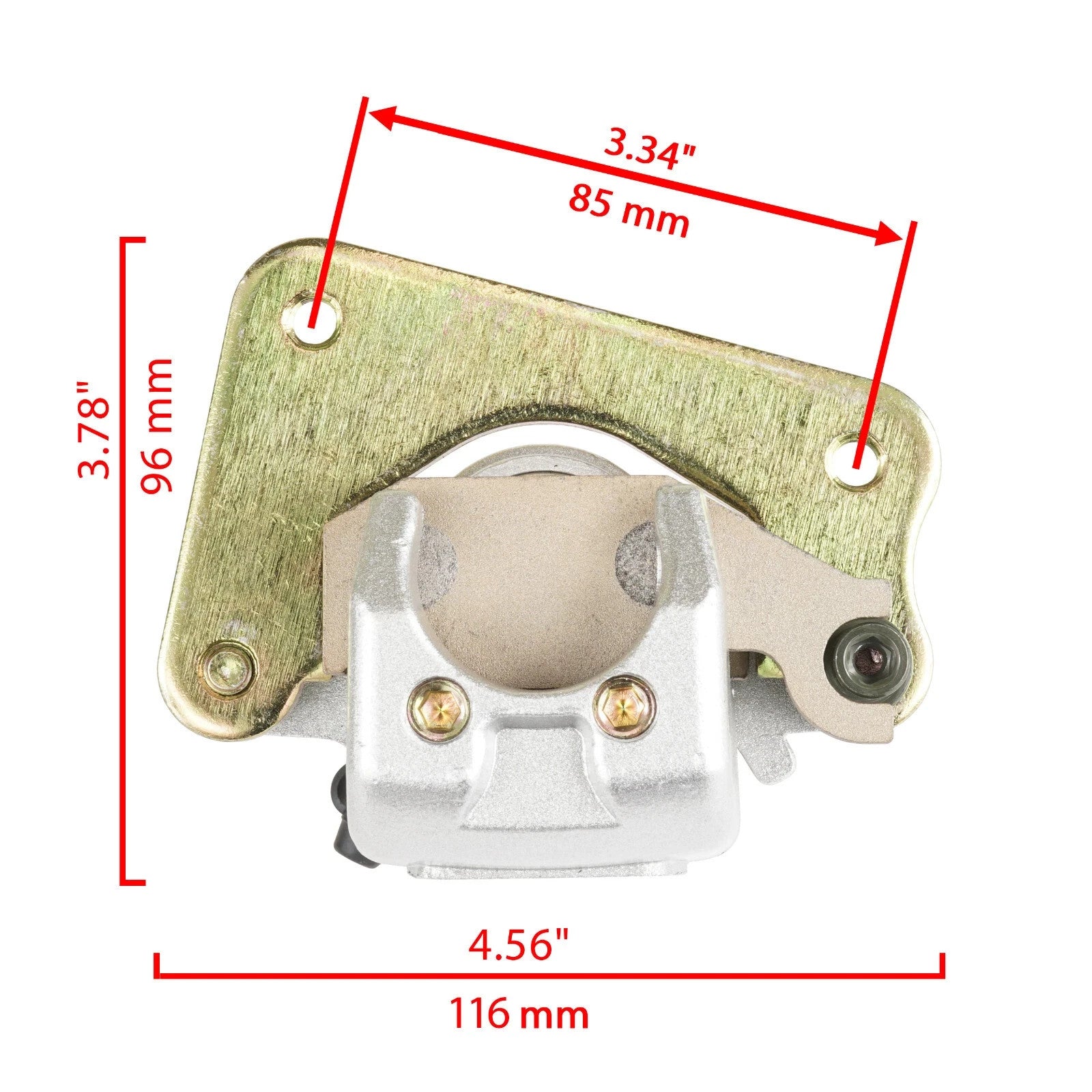 Rear Brake Caliper w/ Disc Pads fits Yamaha Wolverine 450 YFM450FX 4X4 2008-2010