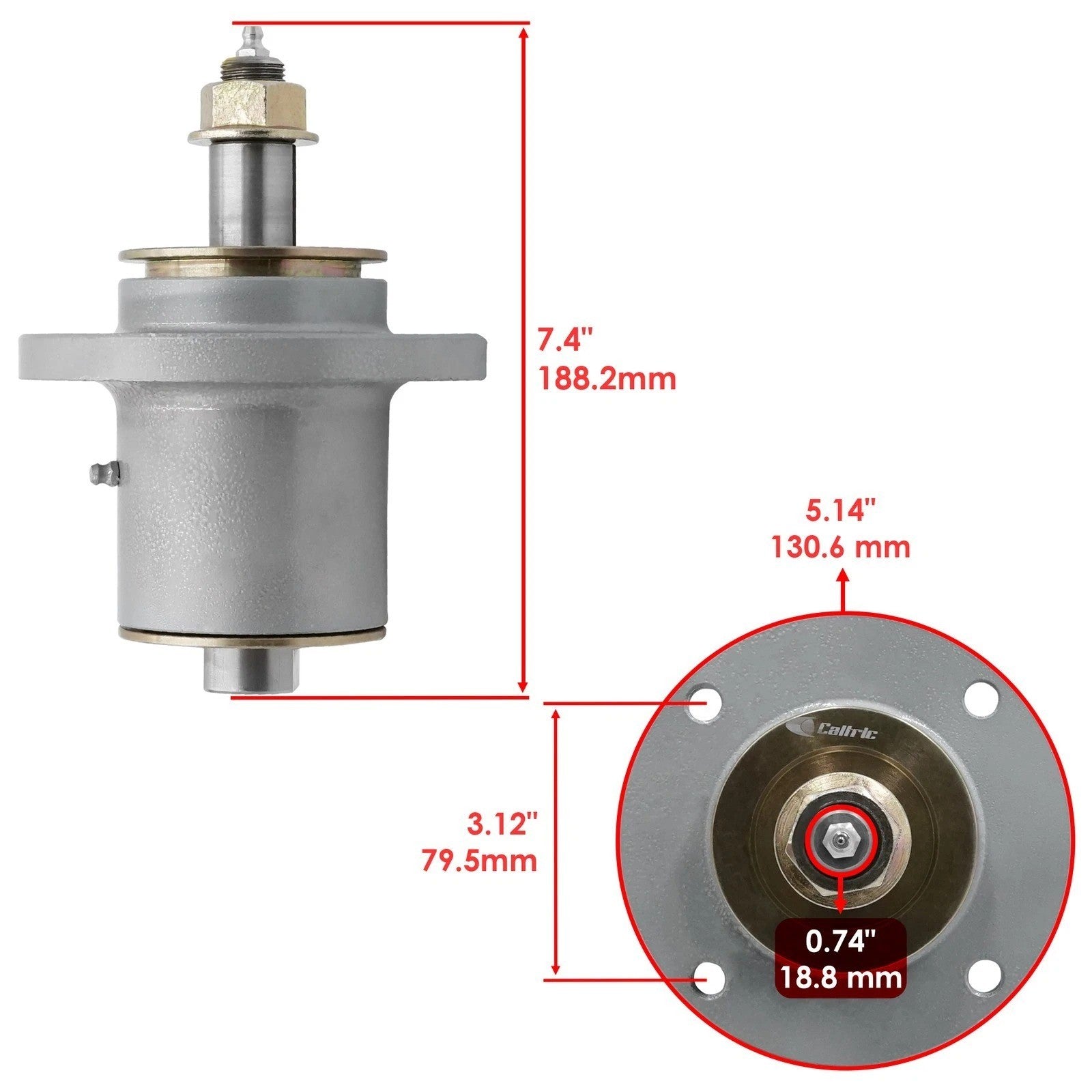 52" Deck Spindle Blade & Pulley For Snapper Pro S120 S125XT S150X 5061095