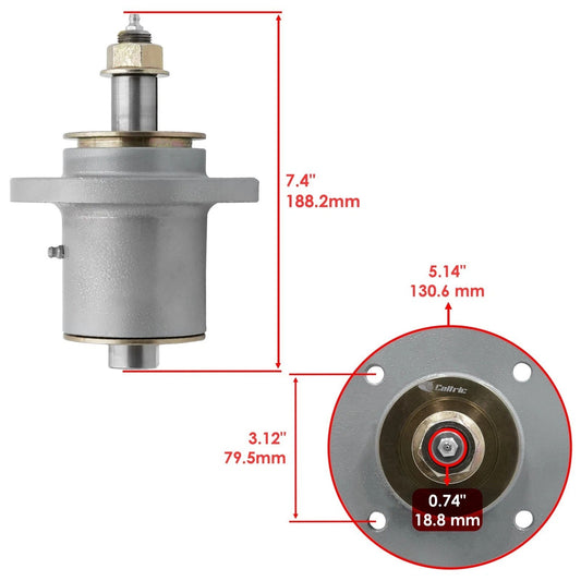 52" Deck Spindle Blade & Pulley For Snapper Pro S120 S125XT S150X 5061095