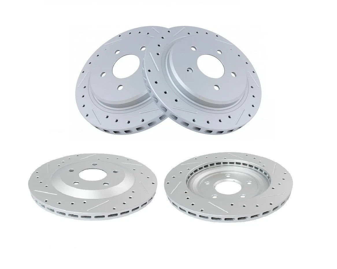 Front & Rear Brake Rotors Set For 1997-2004 Chevrolet Corvette