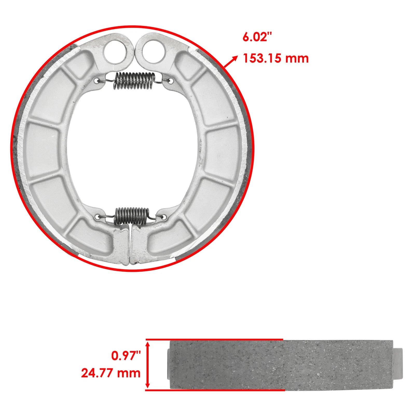 Front & Rear Brake Shoes for Honda TRX400FW Fourtrax Foreman 400 4X4 1995-2003