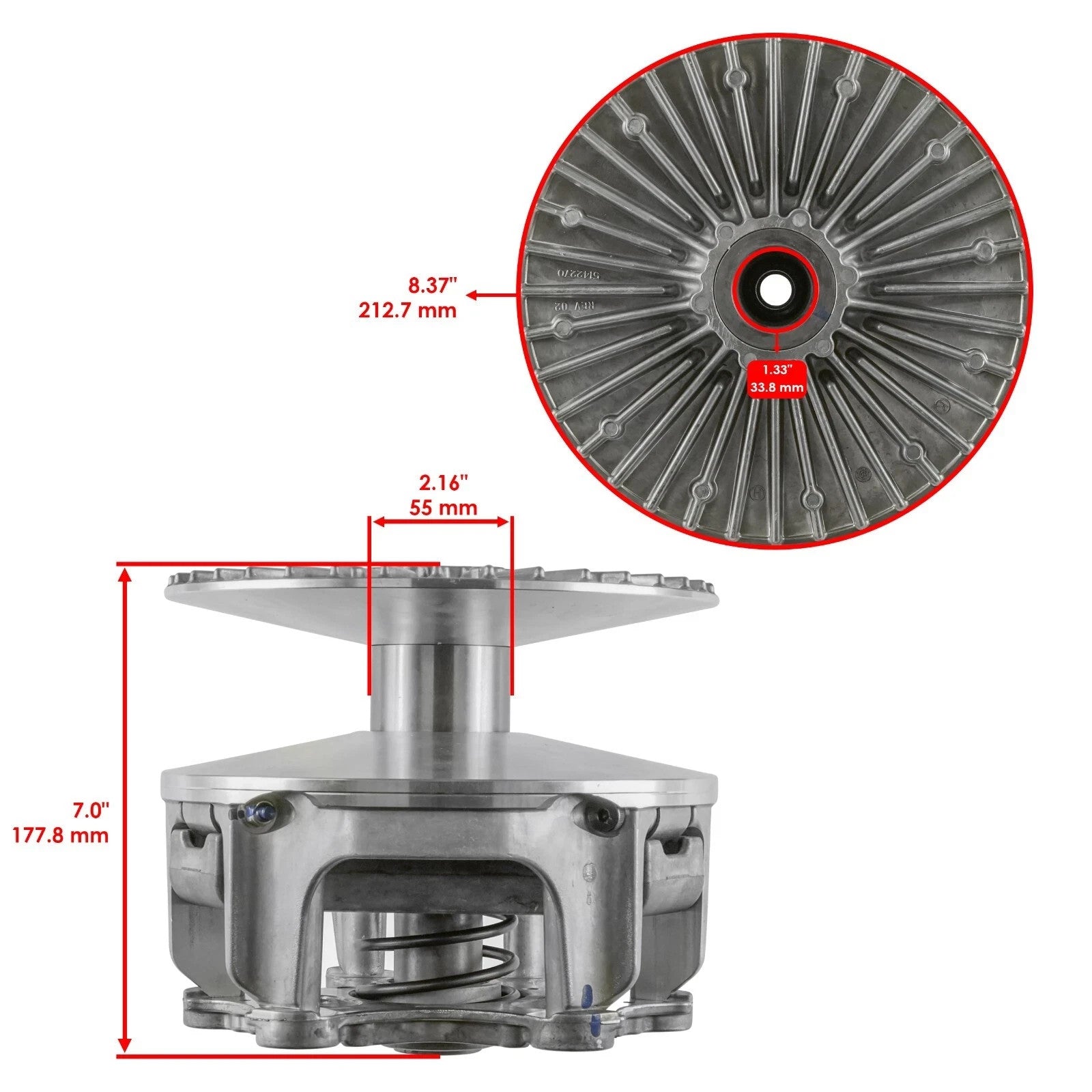 Primary Clutch For Polaris RZR Turbo R / RZR Turbo R 4 2022-2023  1327287