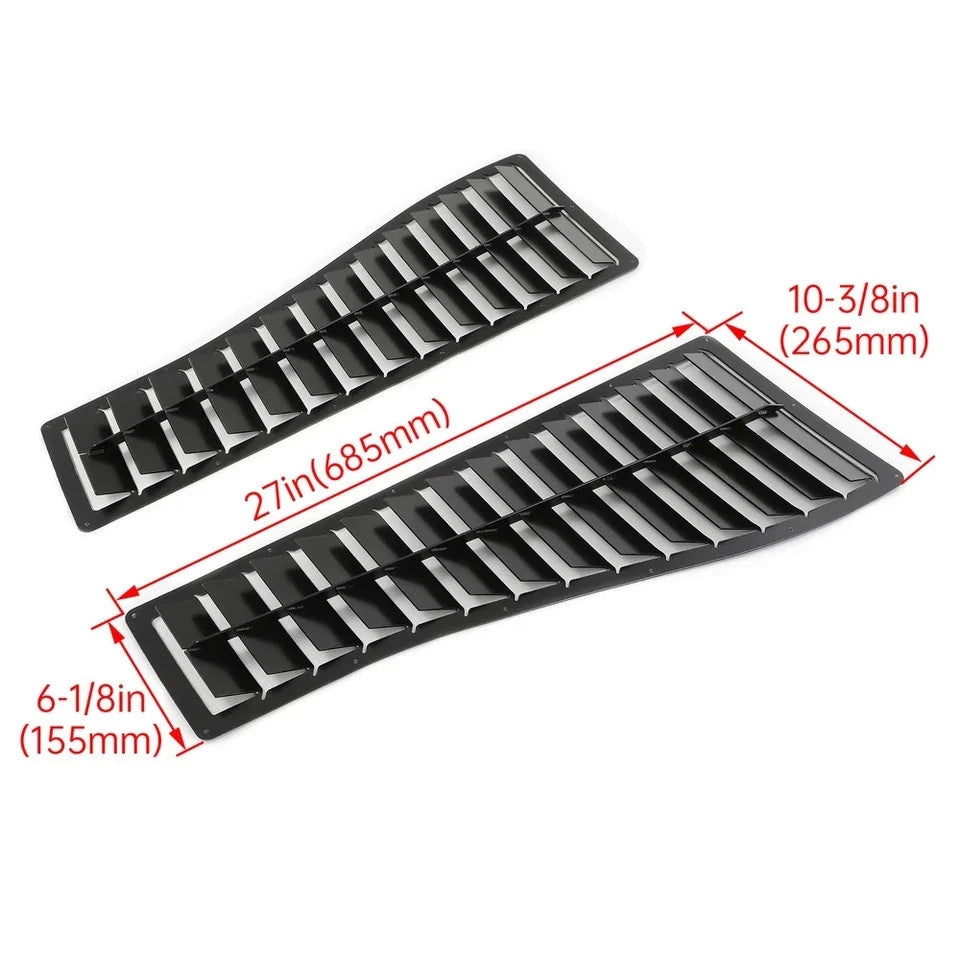 HECASA For Camaro Z28 IROC-Z IROC 85-90 Heat Extractor Hood Louvers Scoop Steel