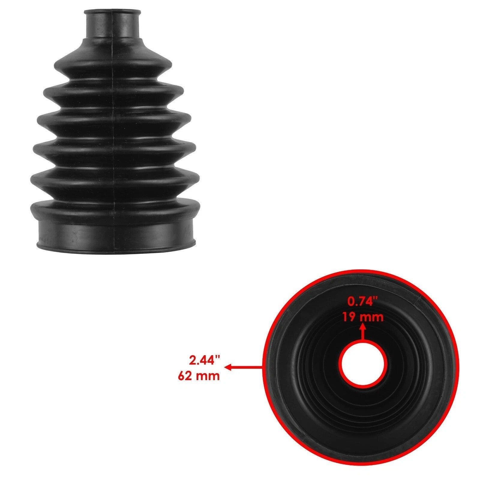 2 Front Axle Outer And Inner CV Boot Kit for Polaris Sportsman XP 1000 2015 2016