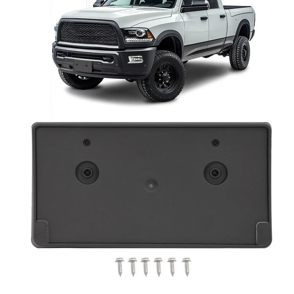 Front License Plate Holder Frame Mounting Bracket For 2018 Ram 2500 3500