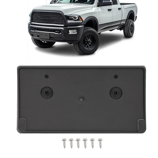 Front License Plate Holder Frame Mounting Bracket For 2018 Ram 2500 3500