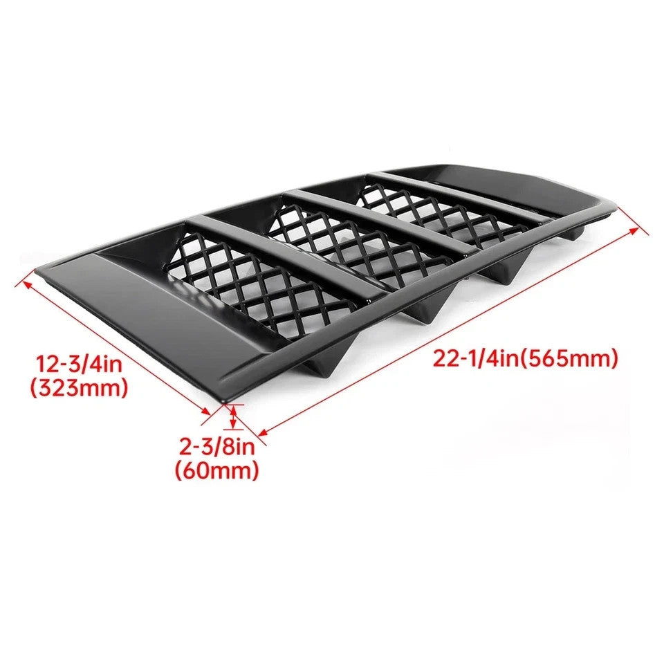 For Chevrolet Camaro 2014-2015 #GMBHO00017 Matt Black Hood Scoop Vents Grille