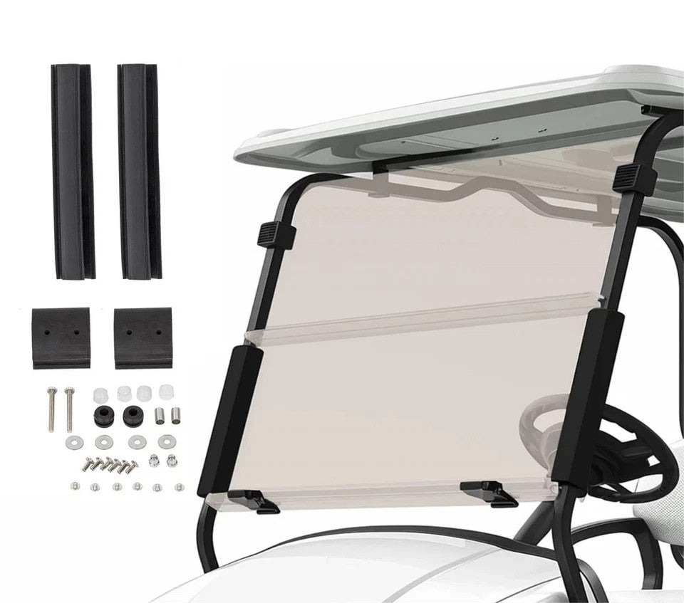 Folding Golf Cart Tinted Windshield Windscreen For EZGO TXT 1994-2013 2014