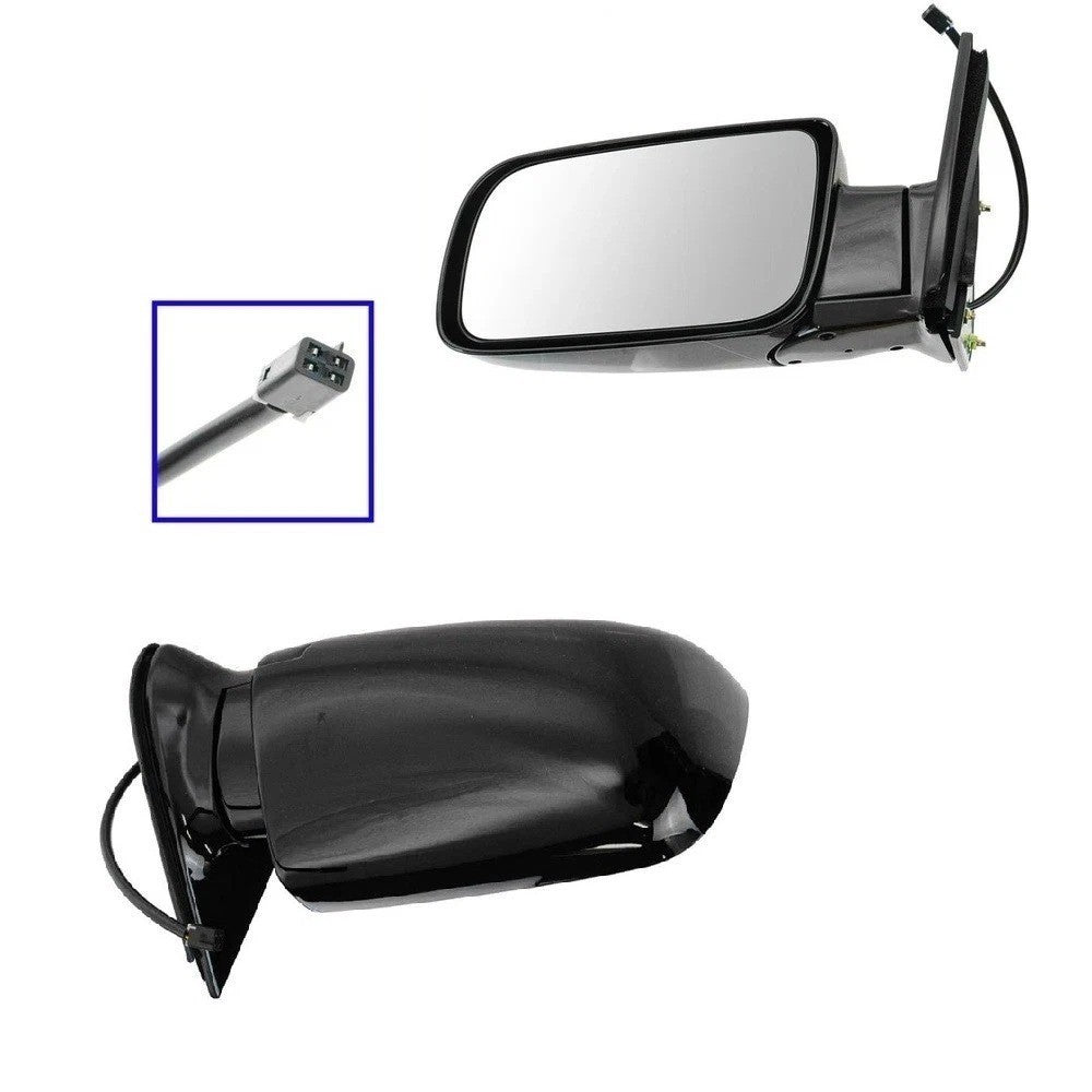 Mirrors Power Black Folding Left/Right Pair Set for Chevy GMC Pickup Truck