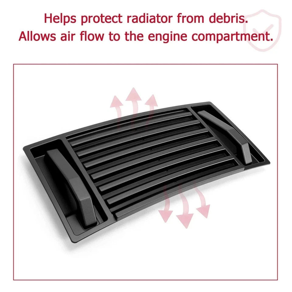 HECASA Front ABS Hood Vent Grille Panel Handles For 03-09 Hummer H2