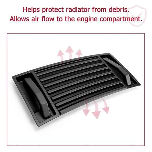 HECASA Front ABS Hood Vent Grille Panel Handles For 03-09 Hummer H2
