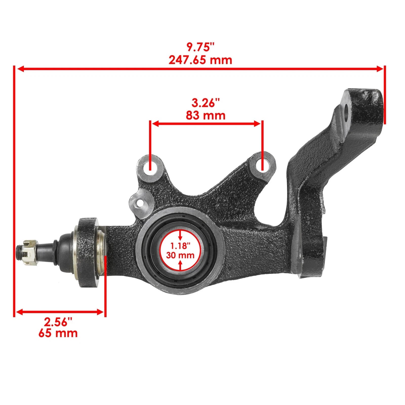 Front Left Steering Wheel Knuckle For Yamaha Rhino 700 YXR700F 4x4 2008-2013