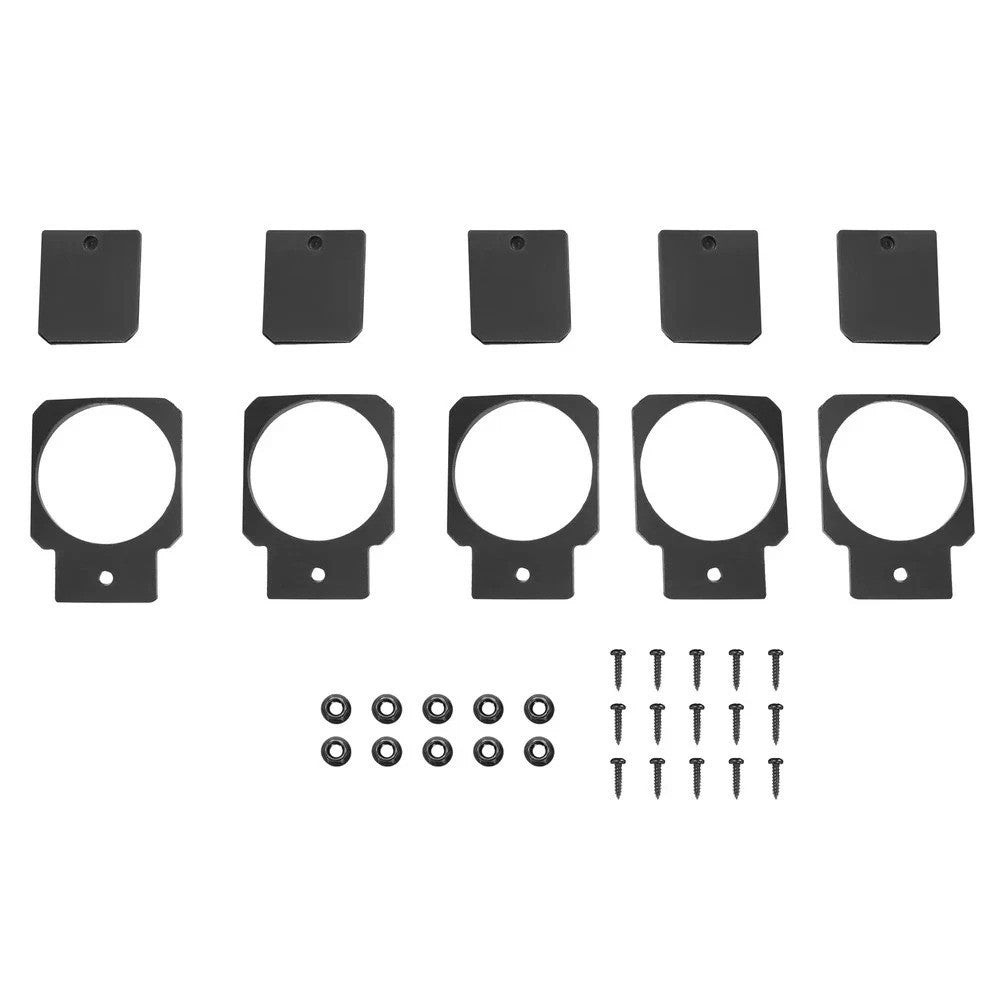 For Jeep Wrangler JK/JKU 2007-2018 Black Exterior Door Handles Aluminum Kit