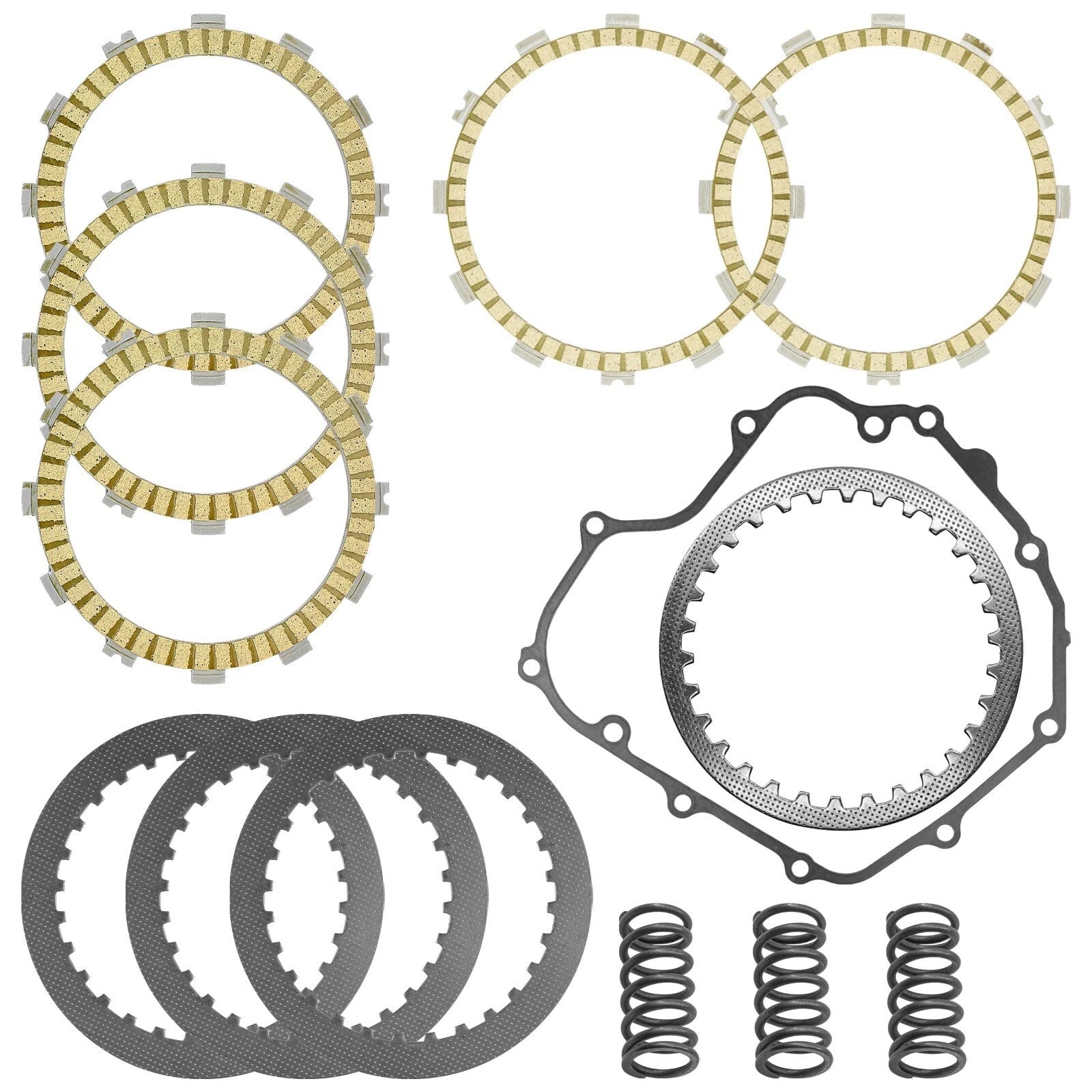 Clutch Friction and Steel Plates Kit for Kawasaki Versys-X 300 KLE300 2017-2023