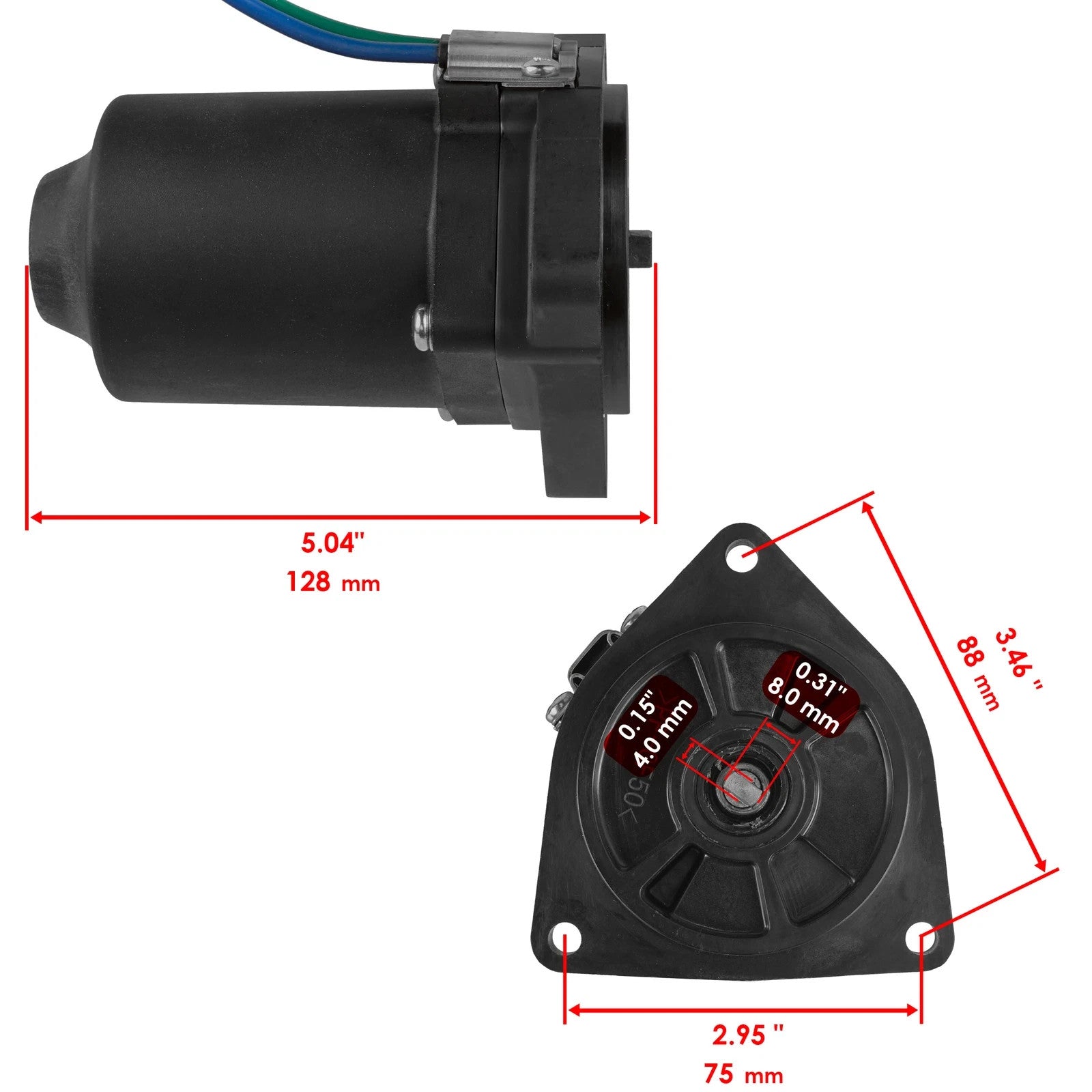 Power Tilt Trim Motor for Yamaha F150TJR 2011 / F150TLR F150TXR LF150TXR 2012