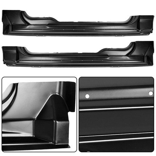 HECASA For 04-08 Ford F-150 F150 Truck Outer Rocker Panels 2dr Standard Cab Set