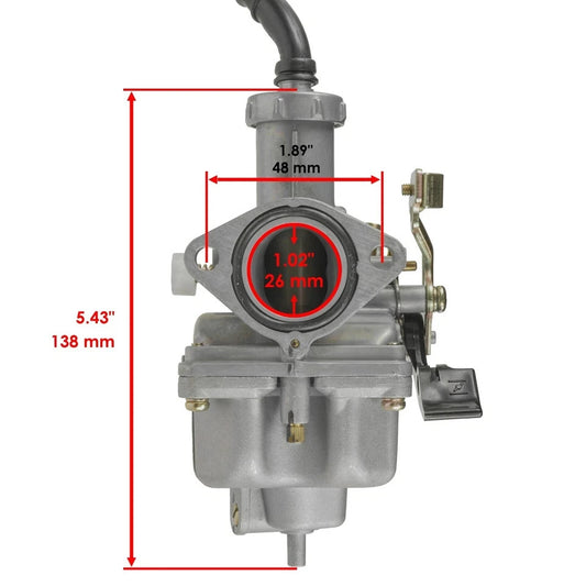 Carburetor W/ Choke Throttle Cable For Honda TRX250 X TRX250X 2X4 2009-2012