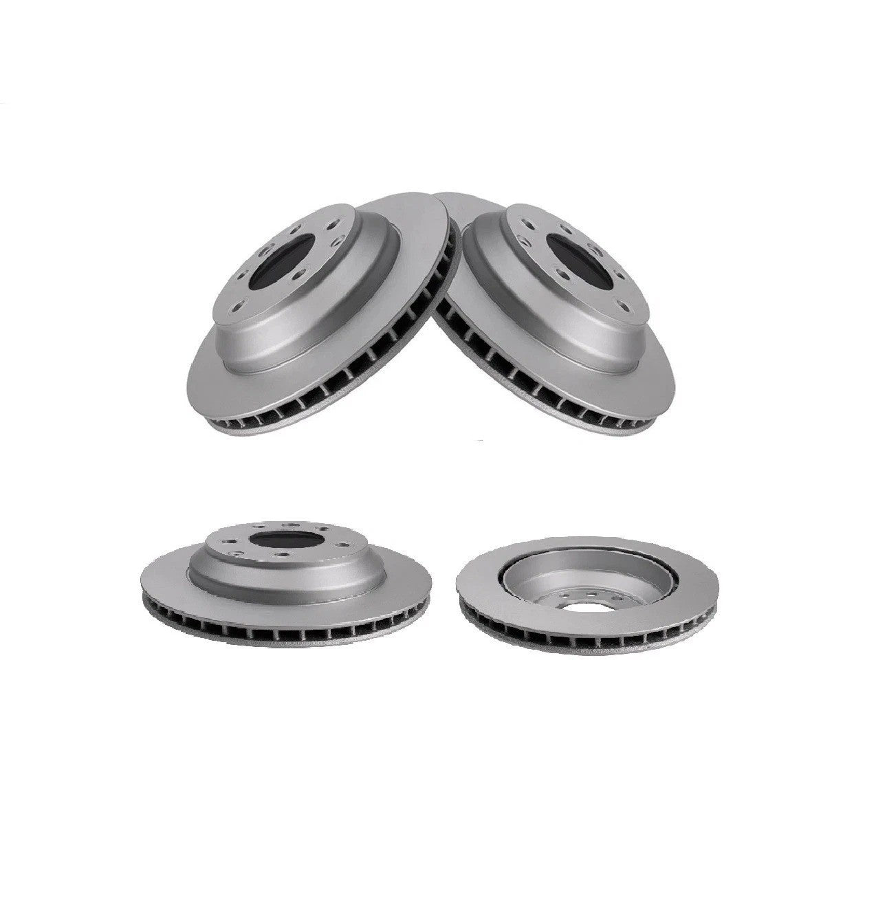Brake Rotor Set Fits 07-15 Audi Q7 03-13 Cayenne 04-10 Volkswagen Touareg