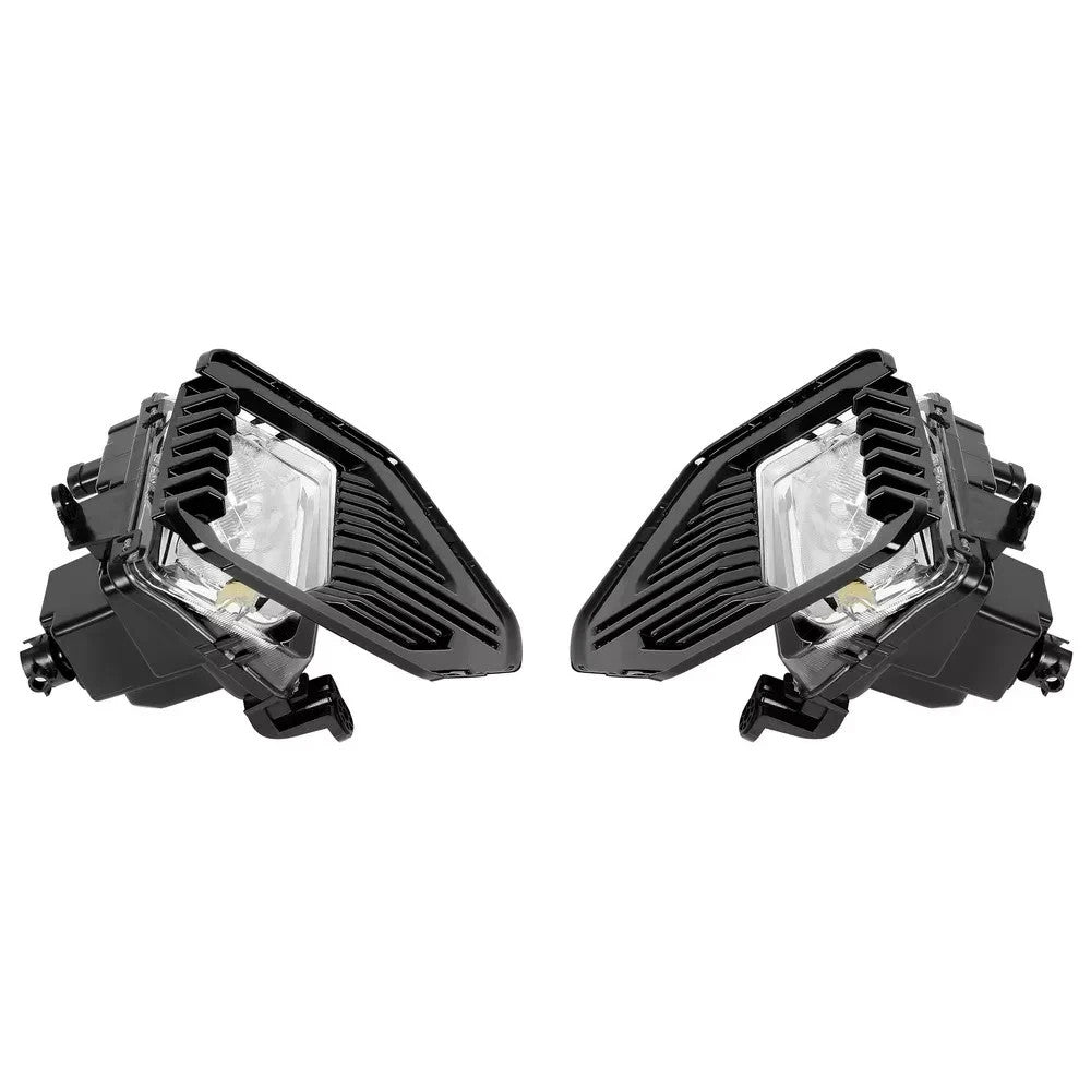 HECASA  LED Fog Lights For GMC Sierra 1500 2019-2022 Set Pair Fog Lamps W/Bezels