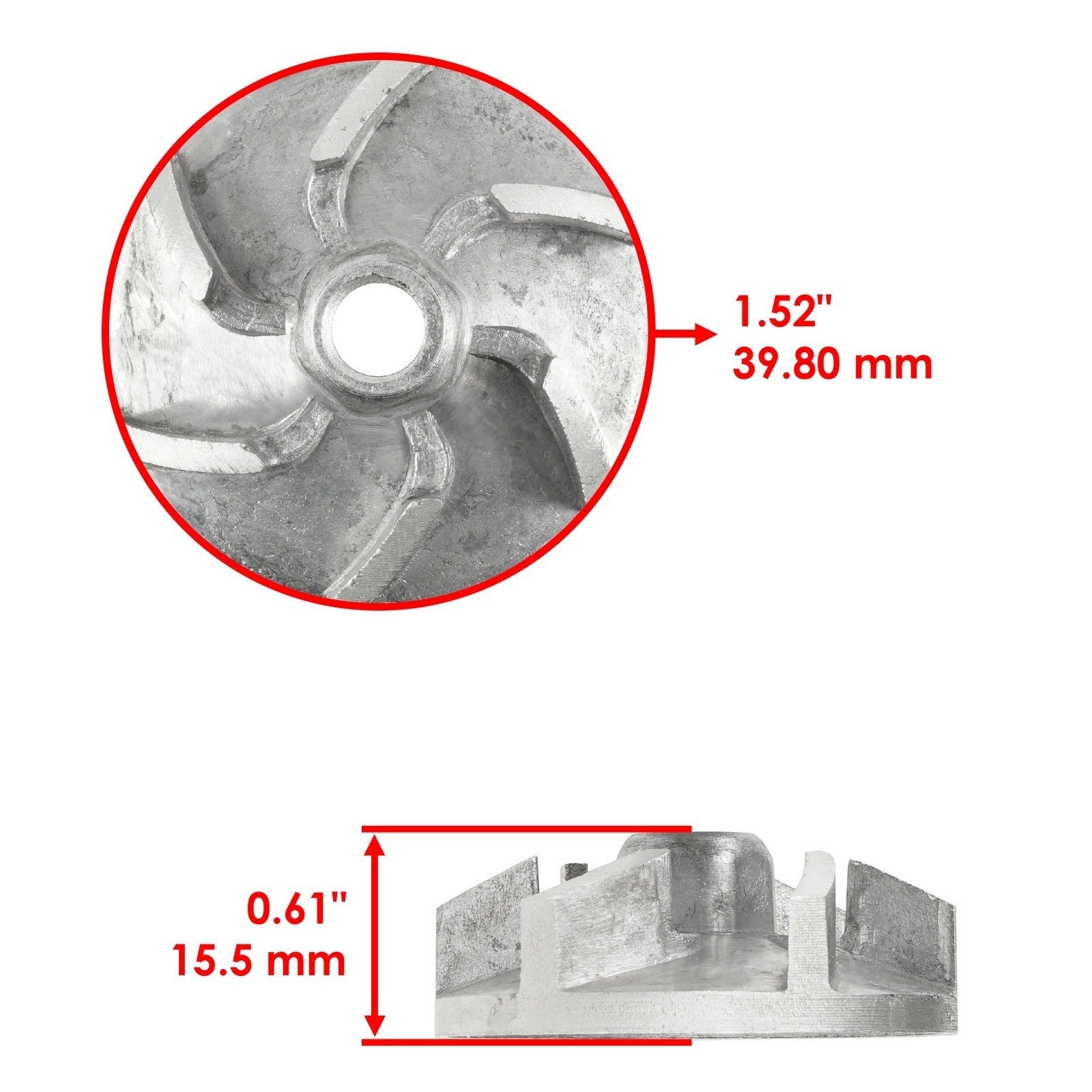 Caltric Water Pump Impeller Shaft Gear Kit For Yamaha YZ250F 2001-2013