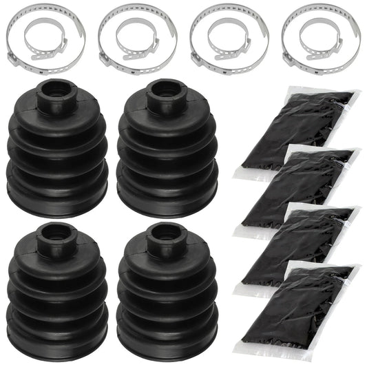 2 Rear Axle Inner Outer CV Boot Kit for Polaris Sportsman 300 400 4X4 2008-2010