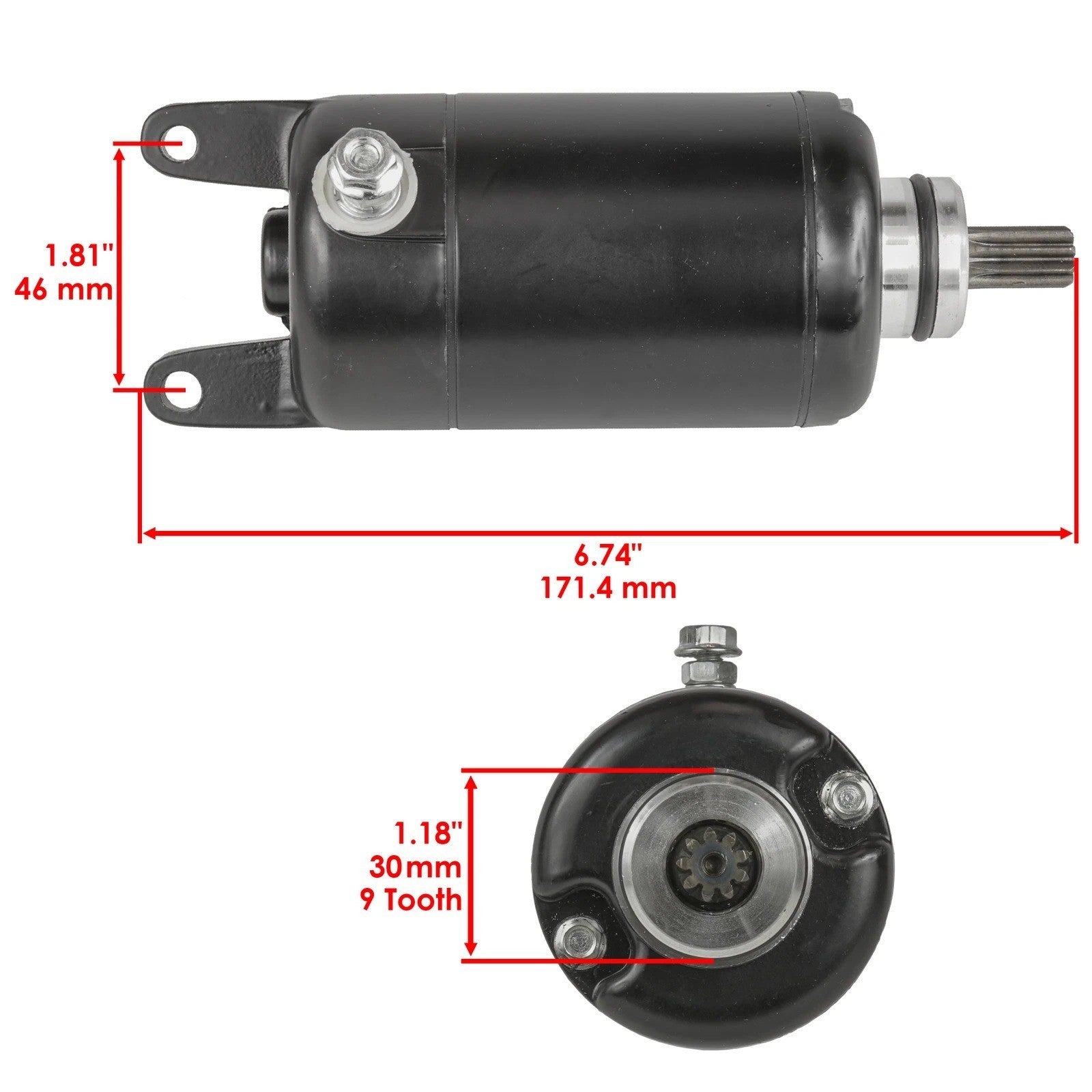 Starter and Relay Solenoid for Kawasaki for EX250J Ninja 250R 1988 1989-2012