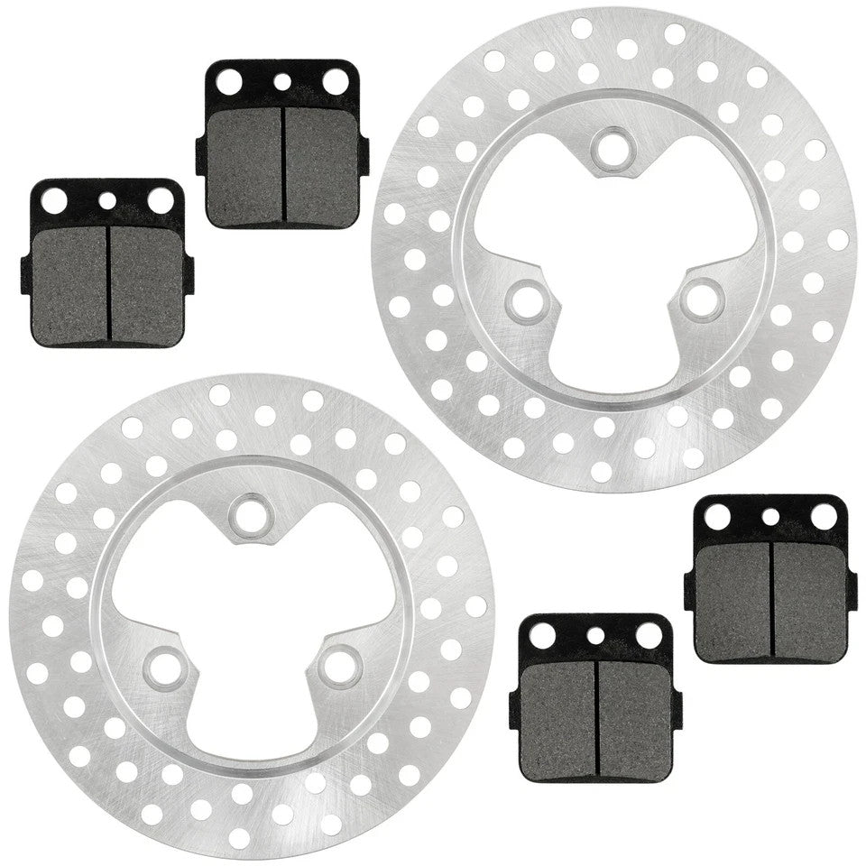 Front Left Right Brake Disc w/ Pad for Honda TRX250EX Sportrax 250 2x4 2001-2008