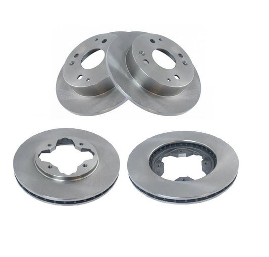 Front & Rear Brake Rotors Set For 1997 Acura CL 1991-1997 Honda Accord