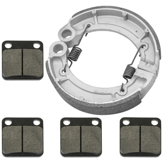 for Yamaha Bruin 350 YFM350 2X4 4X4 2004-2006 Front Brake Pads Rear Brake Shoes