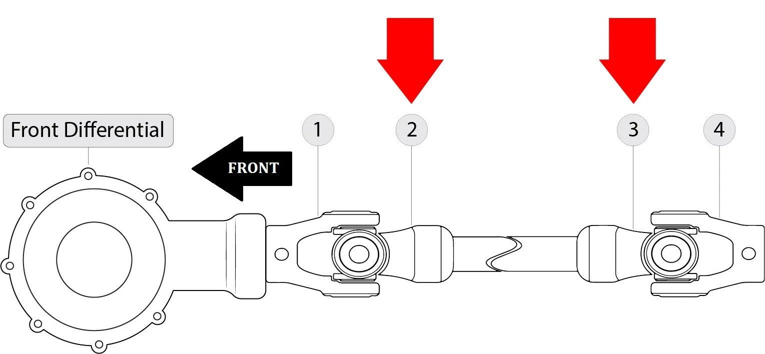 Front Propeller Drive Shaft Yoke for Kawasaki Bayou 300 KLF300C 4X4 1989-2005
