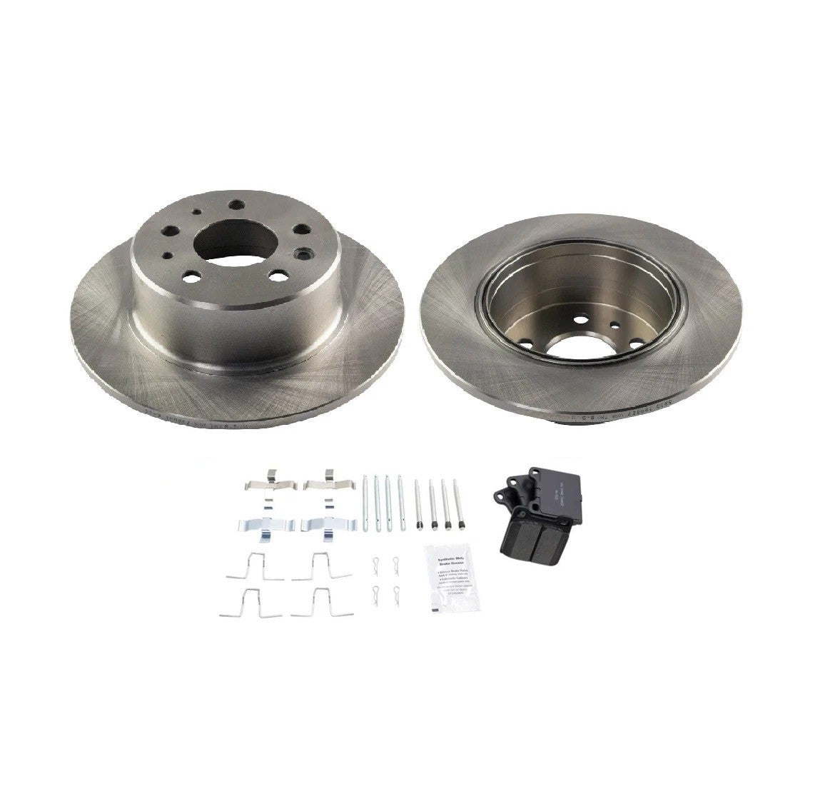 Rear Brake Rotor And Ceramic Pad Pair Set Kit & 1154200072 for Mercedes