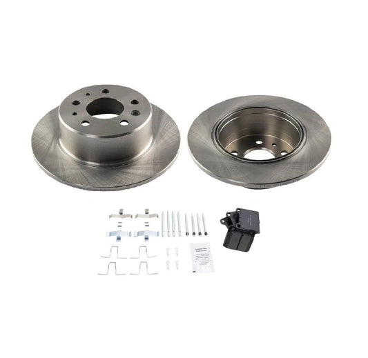 Rear Brake Rotor And Ceramic Pad Pair Set Kit & 1154200072 for Mercedes