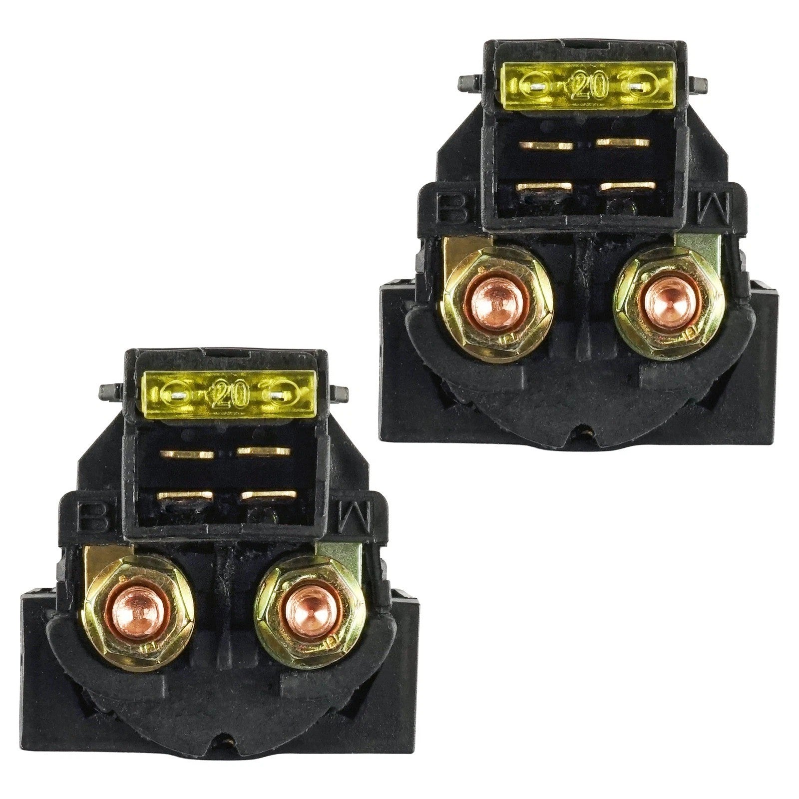 2x Caltric Starter Solenoid Relays for Kawasaki Bayou 250 KLF250 2003 - 2011