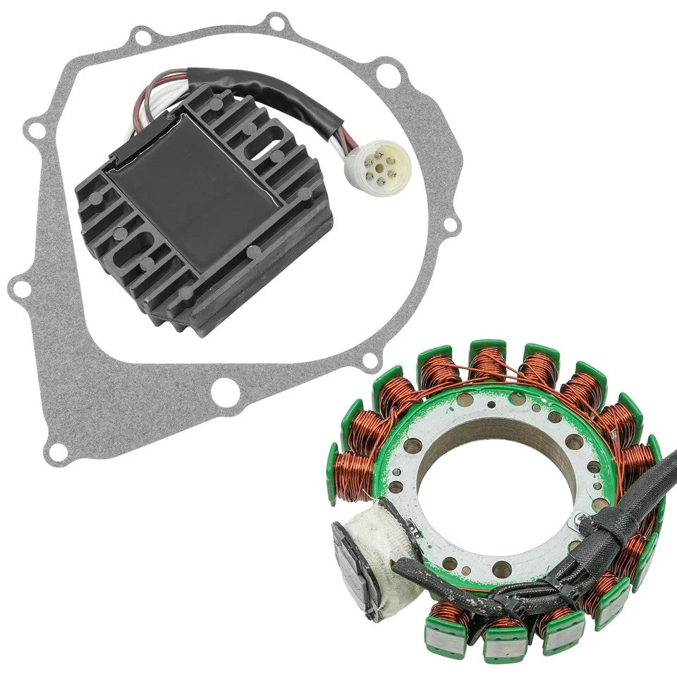 Stator & Regulator Rectifier for Yamaha Big Bear 350 YFM350 4X4 90-94 W/Gasket