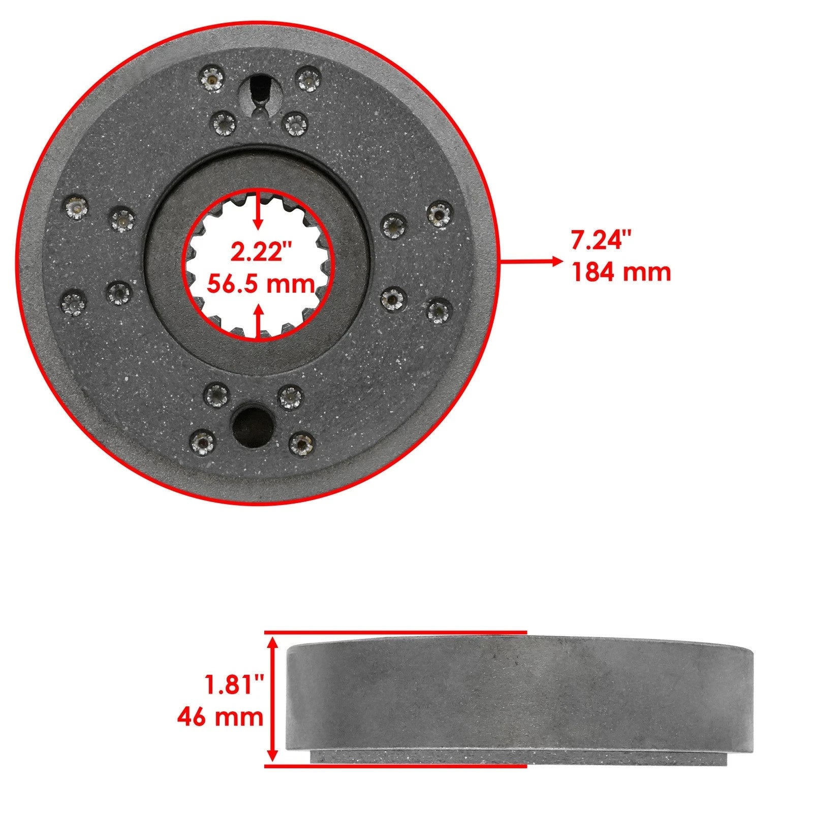 Caltric 249022A3 249022A1 Brake Packs For Case 430 470 480 480B 530 570 580