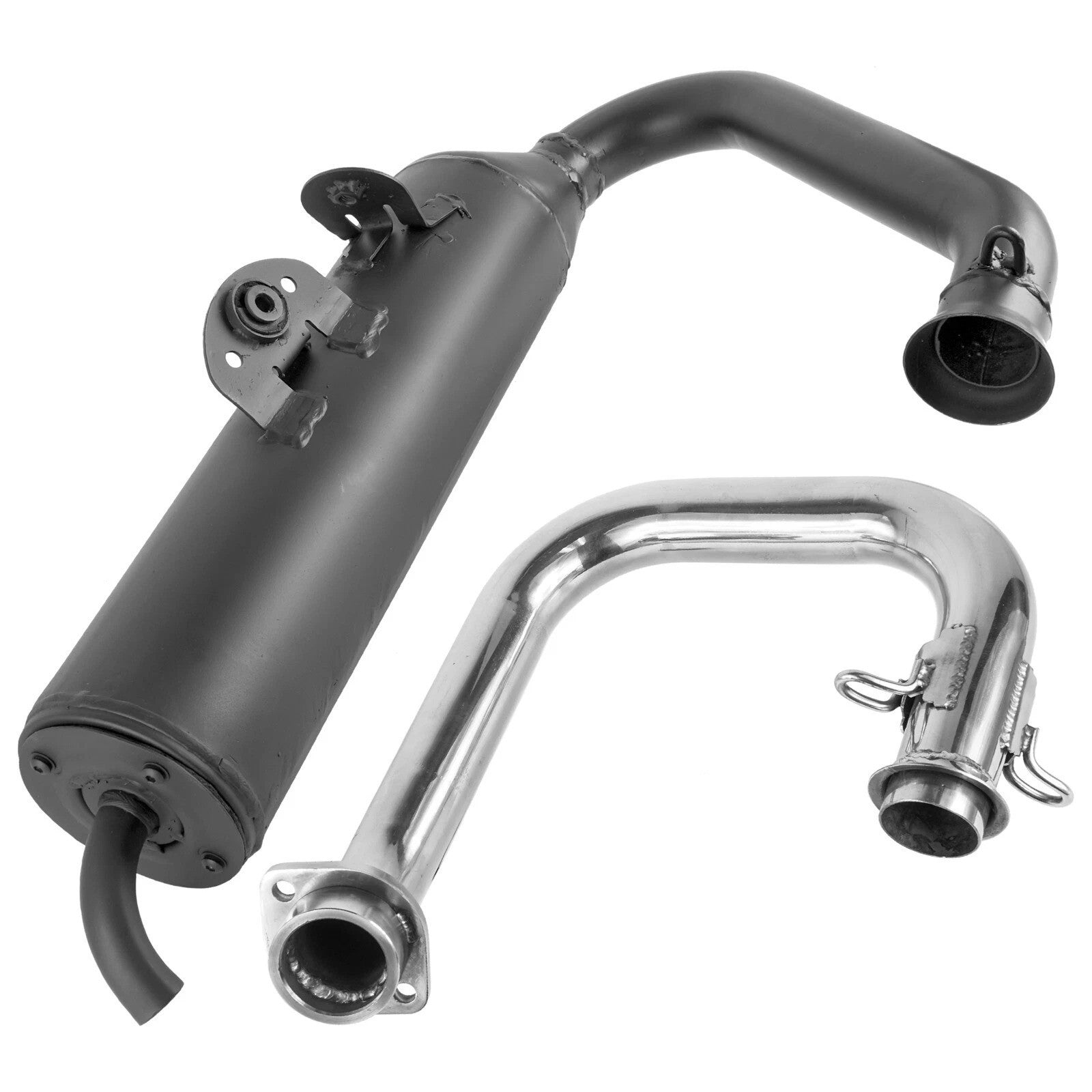 Exhaust Muffler and Pipe for Yamaha Viking 700 YXM700 4X4 2014 2015 2016 - 2025