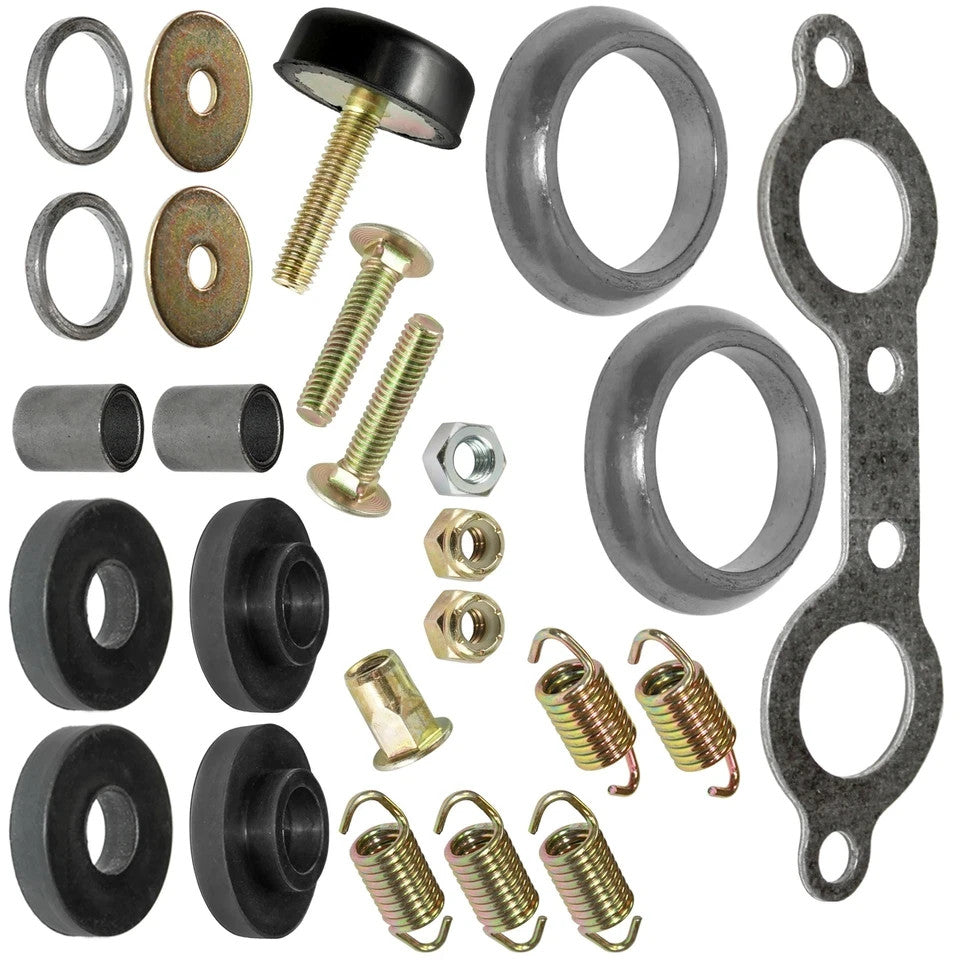 Exhaust Muffler Silencer Kit for Polaris Sportsman 600 Twin 2003 2004 2005 ATV