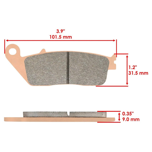 Front And Rear Brake Pads for Honda VT1100C3 Shadow 1100 Aero 1998-2002