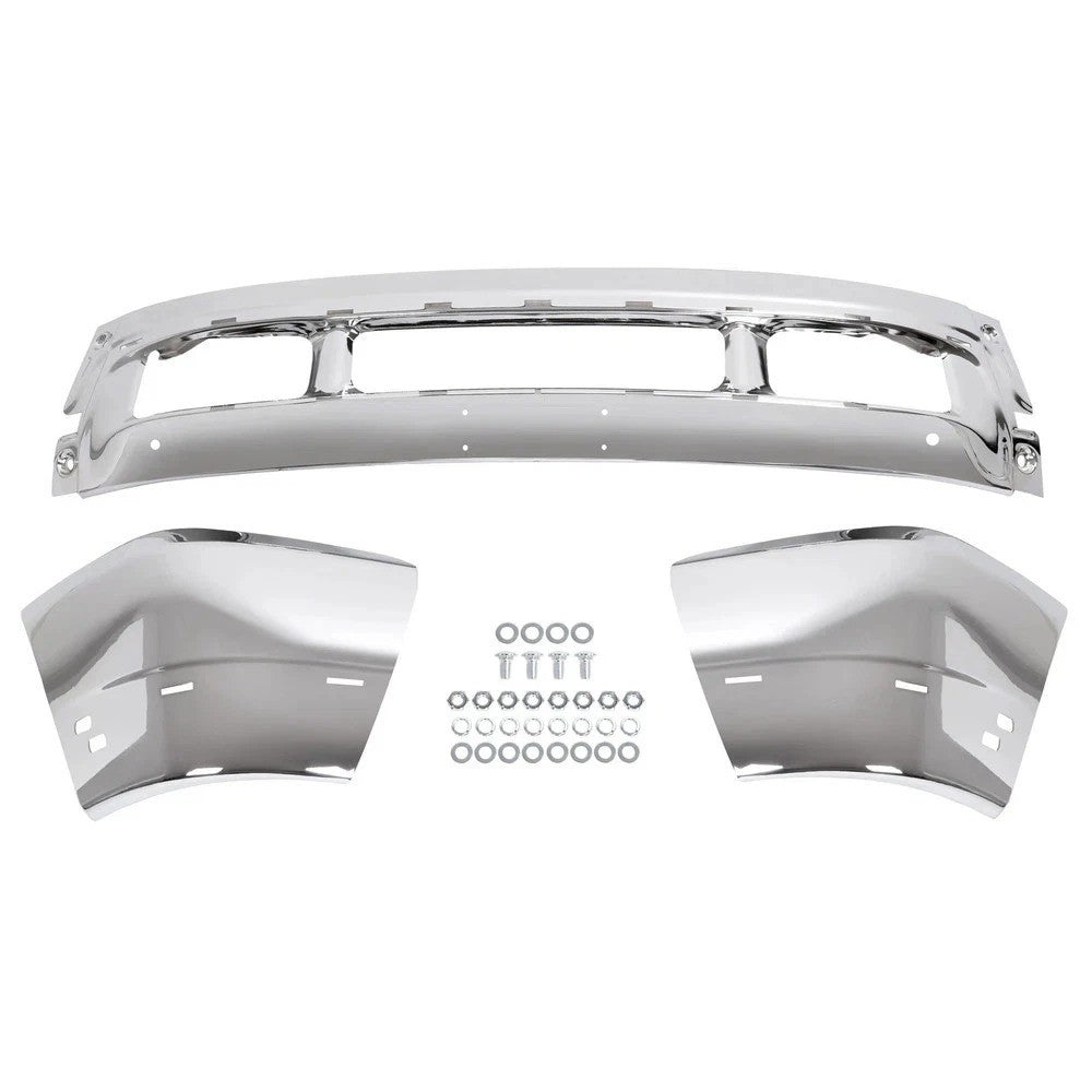 For Ford Excursion F-250 F-350 Super Duty 99-04 Front Bumper Face Bar Chrome
