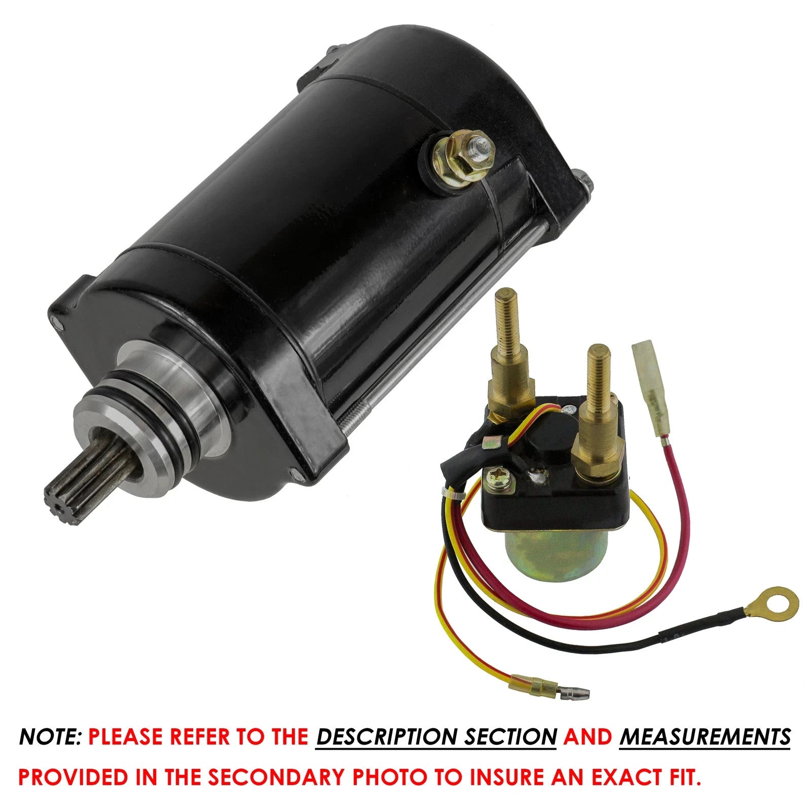 Starter & Relay Solenoid for Kawasaki JS750 750 Sx 1992 1993 1994 1995 Pwc New